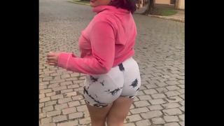 BBW Walking in public while gassy and can't stop farting