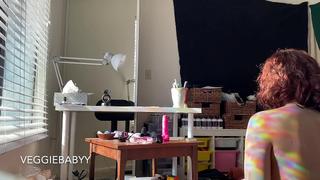 spying on me cleaning my room naked - full video! voyeur fantasy pov