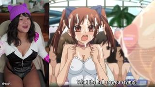 HOLY SHIT HE'S BREEDING EVERY GIRL IN THE NEIGHBORHOOD HAREM! ExotiqFox Solo Gooner Girl Hentai Reaction Livestream